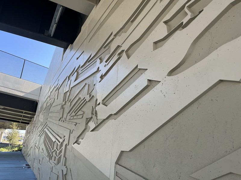 I-95 Ground Zero bridge project - cast in place - concrete art