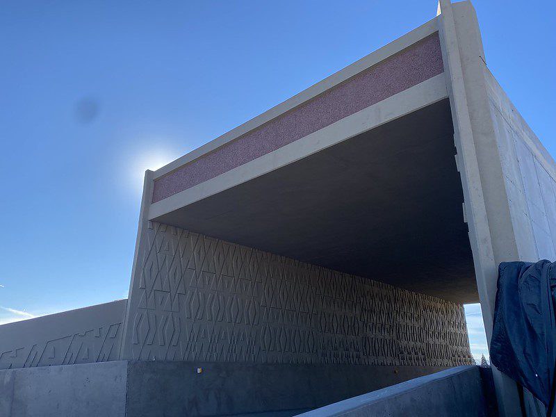 I-95 Ground Zero bridge project - cast in place - concrete art