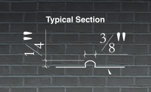 Versa-Brix Gasket single-use thin brick concrete formliner